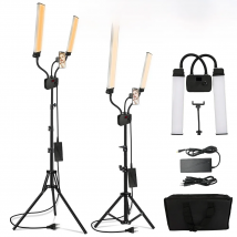 224LEDs Photographic Double Arms Fill Light 3200-5600K Long Strips LED Lamp LCD Screen Photo Studio Lighting Live Broadcast