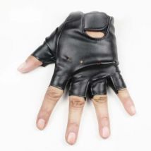 WarBLade 5-13 years kids gloves boys girls leather golves half fingerless glove half-finger children sport waterproof mittens
