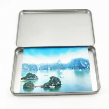 Postcard Gift Card Metal Case, Eyebrow Pencil Packing, Thin Make up Watercolor Box, 10Pcs a Lot