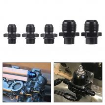 Black Anodized Straight Aluminum Male Flare AN6 to M12*1.5 M14*1.5 M16*1.5 M18*1.5 Male Metric Thread Pipe Fuel Fitting Adapter