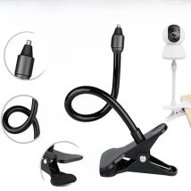 Clip Mount for Baby Monitor Camera Adjustable Clamp Mount Bracket 1/4 Screw Cameras Support Surveillance Holder Monitors Stand