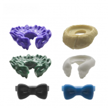 10 PCs/Lot MOC Bricks Fur Collar Bow Tie Scarf Neck Wear Building Blocks Toys for Children DIY Accessories For Figures