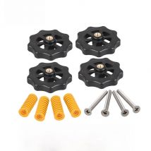 3DSWAY 3D Printer Part M3 M4 Hotbed Nut Spring Screw Leveling Kit Heated Bed Platform Level Spring Accessories for CR-10 Ender 3