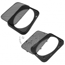 Speaker Dust Grill Cover ABS Decorative Circle Metal Mesh For 4x6 inch Car Home Audio Loudspeaker Protection 162x111mm/162x112mm