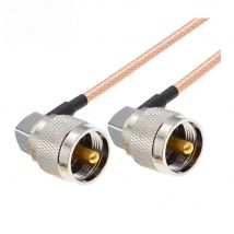 RG316 Cable PL259 UHF Male Right Angle to UHF Male PL-259 90 Degree Plug Low Loss 50 Ohm RG-316 RF Coaxial Jumper CB Radio Cable