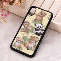 Iretmis Phone Cover Case For iPhone X XS Max XR 11 12 13 PRO MINI 14 15 16 Plus Rubber Silicone TPU Safari Babies