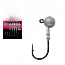 4-5pcs JK RH 2X Strong Black Nickel Hook Jig Head Set Rust Resistance Metal Sink Hard Lure Assist Fishhook