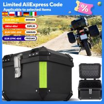 Scatola posteriore universale per valigia posteriore per moto per bagagliaio per moto cassetta degli attrezzi resistente all'acqua Baule con serratura 45L/57L