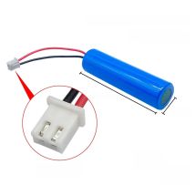 3.7V lithium ion rechargeable battery, 3500MAH, 18650 with replacement socket, emergency lighting XH2.54 line