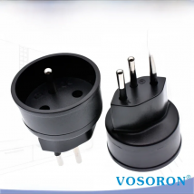 France to Switzerland/Liechtenstein (Type J) Plug Adaptor, 3-Pin Type E Grounded France Plug Convert to 3-pin Switzerland Socket