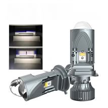 H4 120W 30000LM Super Bright Car LED Headlight Auto 9003/HB2 Mini Projector Dual Lens High Low Beam Light Bulb