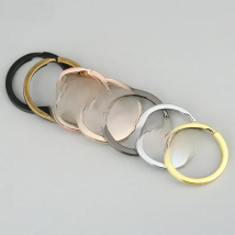 MIBROW 10/20PCS Metal Key Chains 15 20 25 28 30mm Keyring Split Ring (Never Fade) For Keychain DIY Jewelry Making Findings
