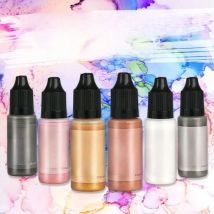 15ml 60ml Gold Silver Metallic Alcohol Pigment Resin Alcohol-Based Ink For DIY Jewelry Making Casting