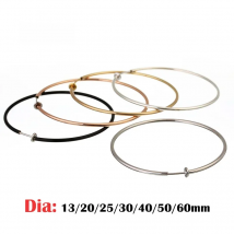 1 pair Women Rounded Big Earrings Spring Clip On Nose Ring Hoop Lip Ring Helix Ring Hoop Fake Ear Ring Accessories