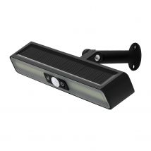 Luz de pared con sensor de cuerpo solar, luces solares para cercas con sensor de movimiento con 36 LED, luz blanca de 20 cm