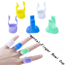 50pcs Professional Dental Bowl Cup Dish Prophy Ring for Dentist lab Tools Teeth whitening Mixing Finger Cup for dental item