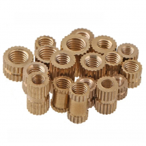 100pcs Brass Insert Nuts M3*3/4/5/6/8/10mm OD=4.2 or 5.3mm Knurled Brass Inserts Nuts Copper Nuts Injection Moulding Inserts