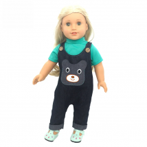 Clothes for doll fit 45 cm American doll accessories Fashion Denim shorts woolen coat jacket dress gift