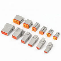 1set Deutsch DT Connector DT06-2S/DT04-2P 2P 3P 4P 6P 8P 12P  Waterproof Electrical Connector For car Motor With Pins 22-16AWG
