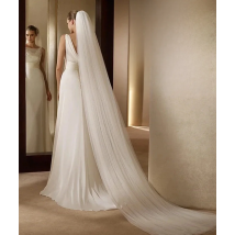 Wholesale Soft Tulle 3Meter 5Meter White Ivory Voile Mariee Long Wedding Veil With Metal Comb Bridal Headwear Vestido De Noiva