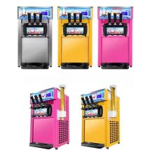 Commercial Ice Cream Maker Automatic 3 Flavors Soft Serve Ice Cream Machine Business Ice Cream Truck