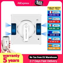 (Codice:AEEU55) Robot Lavavetri Liectroux YW509, Spruzzo d'Acqua a 4Vie, Robot Pulisci Finestre per Pavimenti in Vetro, Pareti in Vetro, Robot Aspirapolvere per Finestre, Navigazione