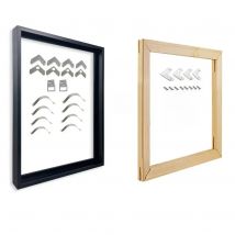 Canvas Metal Painting Frame Wall Art Modern Wall Art Decoration Combination of Aluminum alloy And Wooden Inner Frame