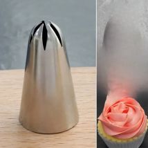 #2D Rose Flower Cream Piping Nozzles Large Size Stainless Steel Cupcake Nozzles Baking Decoration Pastry Tools