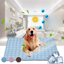 Dog Mat Cooling Summer Pad Mat For Dogs Cat Blanket Sofa Breathable Pet Dog Bed Summer Washable For Small Medium Large Dogs Car