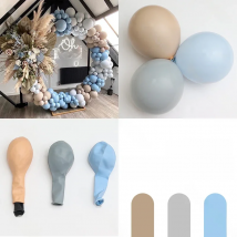 15pcs Mix Color Latex Wedding Balloons Metal Doubled Stuffed Matte Retro Boho Baby Shower Balloon Birthday Decoration Air Globos