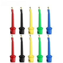 JXSINONE  P5002 10pcs Test Hook Clip SMD IC Mini Grabber Welding Type Test Probe for Multimeter Leads Electrical Cable