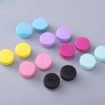 10pcs lot Colored Contact Lenses Case L+R Contact Lens Case For Eyes Contacts Travel Kit Holder Lens Container