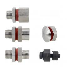 Kettle/Keg Retrofit Part Weldless Bulkhead 1/2"NPT 304 Stainless Steel One-Piece Body Design 21mm Hole Required