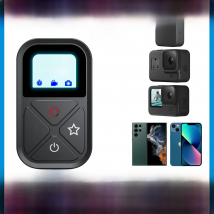 TELESIN 80M Bluetooth Remote Control For GoPro Hero 13 12 11 10 9 8 Max With Wrist Strap For Phone Action Camera Accessories