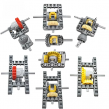 Technical FRAMED DIFFERENTIAL GEAR SET Kit Pack Cars Chassis Part MOC 65413 65414  69761 69762 Building Blocks Bricks DIY Toys