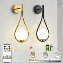 Modern LED Wall Lamps USB Charging Remote Control Dimming Wall Score Fashion Nordic Bedroom Bedside Mirror Home Decoration Light