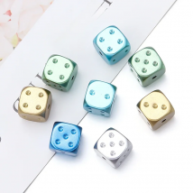 14mm 10pcs Acrylic Dice Beads Square Shape DIY Spacer Beads For Jewelry Making Necklace Charms Bracelet Accessories
