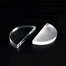 Optical Semicircular Glass Lens Semi-cylindrical Prism Light Refraction Physical Optical Teaching Experimental Equipment