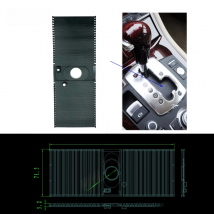 ESIRSUN Fit For LHD Audi S8 Quattro A8 2004-2010 Bentley Gear Shift Lever Dust Slide Cover Dust-proof Cap ,4E1713187A