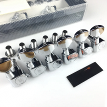 Wilkinson WJN-07 Electric Guitar Machine Heads Tuners for ST TL Chrome Silver Tuning Pegs ( With packaging )