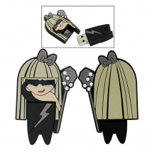 Cartoon Lady GaGa Model Pen drive 64GB Usb 2.0 Flash Drive 4GB 8GB 16GB 32GB Memory Stick Personalized Pendrive Creative Gift