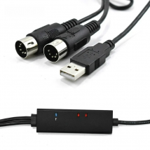DOREMiDi MIDI To USB Cable USB MIDI Converter With Indicator Light FTP Proceesing Chip MTU-10