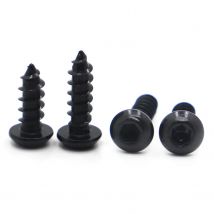 10-50pcs M2 M2.5 M3 M4 M5 M6 High Strength 8.8 Carbon Steel Pan Round Head Hexagon Socket Self Tapping Screws