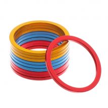 5Pcs Aluminium Alloy Flywheel Hub Spacers Bottom Bracket Washers Axle Washer Gasket Bicycle Parts Bike Accessories Freewheel Gap