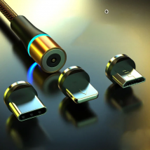 USB C Magnetic Cable Fast charge 3A Micro USB Type C 360 Magnet Fast Charger For iPhone Samsung Android Mobile Phone Cable