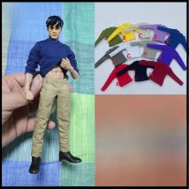 1/12 Scale Colorful Long Sleeved T-shirt Clothes Accessory Model For 6'' Male Soldier Action Figure Body Dolls
