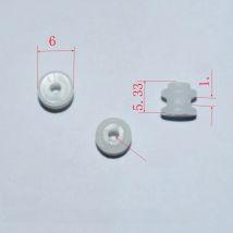 10/100pcs 2x6mm plastic pulley dron rc car plane robot kids toys for boys diy baby accessories montessori juguetes nero PU62A