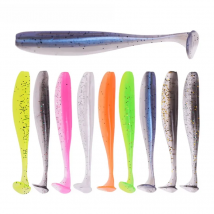 10pcs/Lot Soft Lures Double Colors Silicone Bait 5cm 7cm Goods For Pva Jigging Wobblers Artificial Swimbait Sea Fishing Tackle