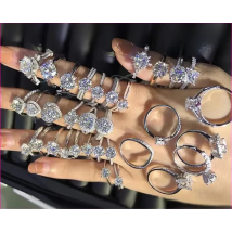 CC Rings For Women AAAA CZ Diamant Stone Wedding Ring Proposal Fashion Engagement Bridal Jewelry Accessories Gift