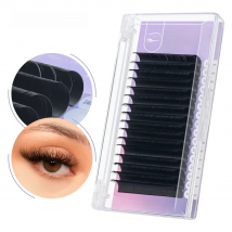 ANNAFRIS 16rows/Tray Matte Black C D DD Curl Individual Eyelash Extension Premium Faux Mink Classic Lash Natural Soft False Lash